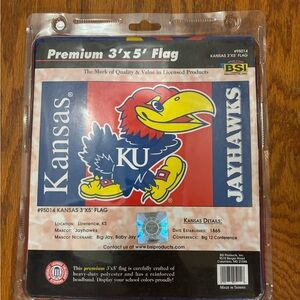 Kansas Jayhawks outdoor 3'x5' double sided Flag